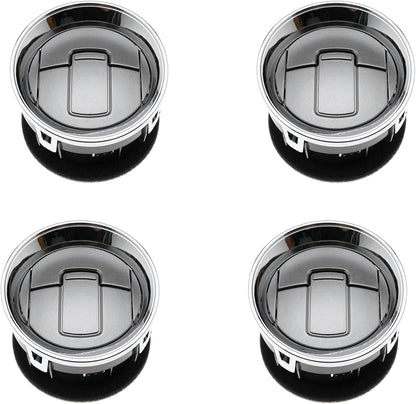 Front Interior Dashboard Louvre AC Heater Air Vent Duct Chrome Set for Ford F150 F-150 Lobo 09-14 Replaces 9L3Z-19893-CA CL3Z19893EA CL3Z-19893-EA 9L3Z19893AA 9L3Z-19893-AA 9L3Z19893CA, 4PCS