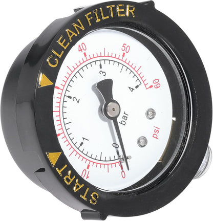 98209800 High Flow Manual Air Relief Valve Pool Filter Air Relief Valve for Predator Pool Filters with Clips O-Rings Gauge Plug Pressure Gauge 1PC