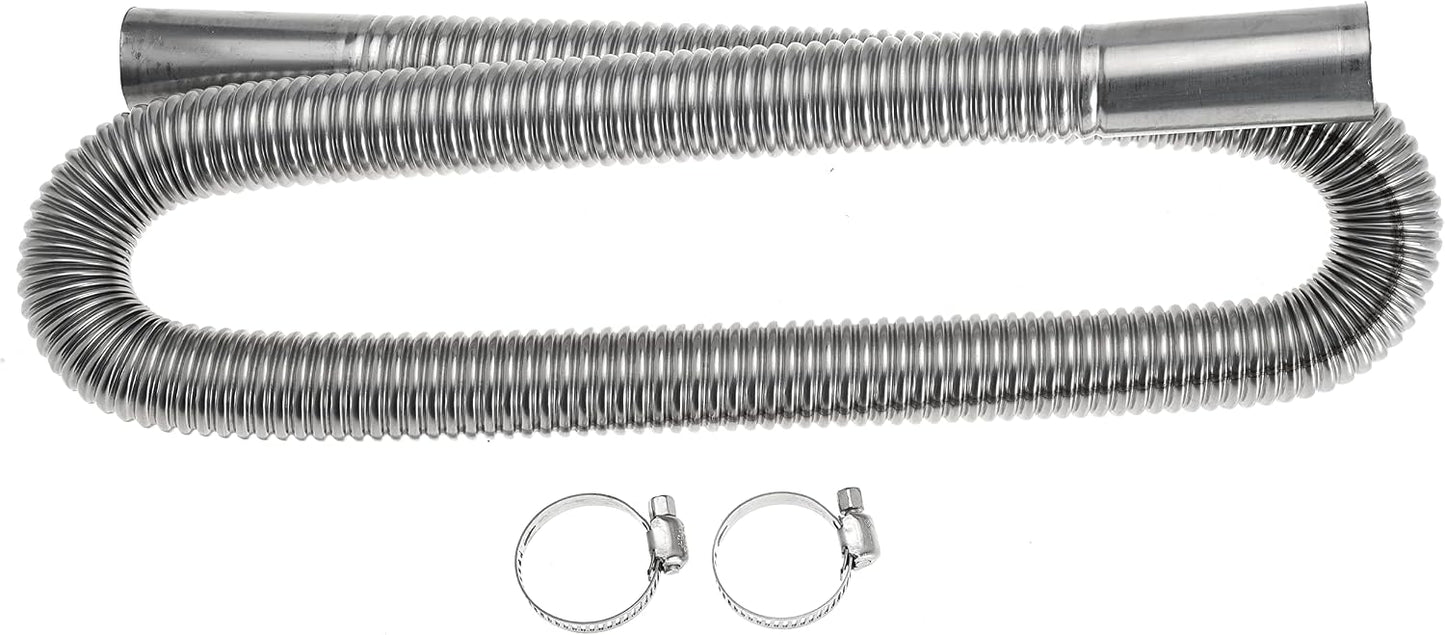 100cm 1 inch Heater Exhaust Pipe Generator Exhaust Extension Fuel Tank Gas Vent Hose with Clamps