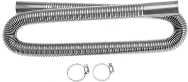 100cm 1 inch Heater Exhaust Pipe Generator Exhaust Extension Fuel Tank Gas Vent Hose with Clamps
