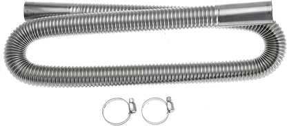 100cm 1 inch Heater Exhaust Pipe Generator Exhaust Extension Fuel Tank Gas Vent Hose with Clamps