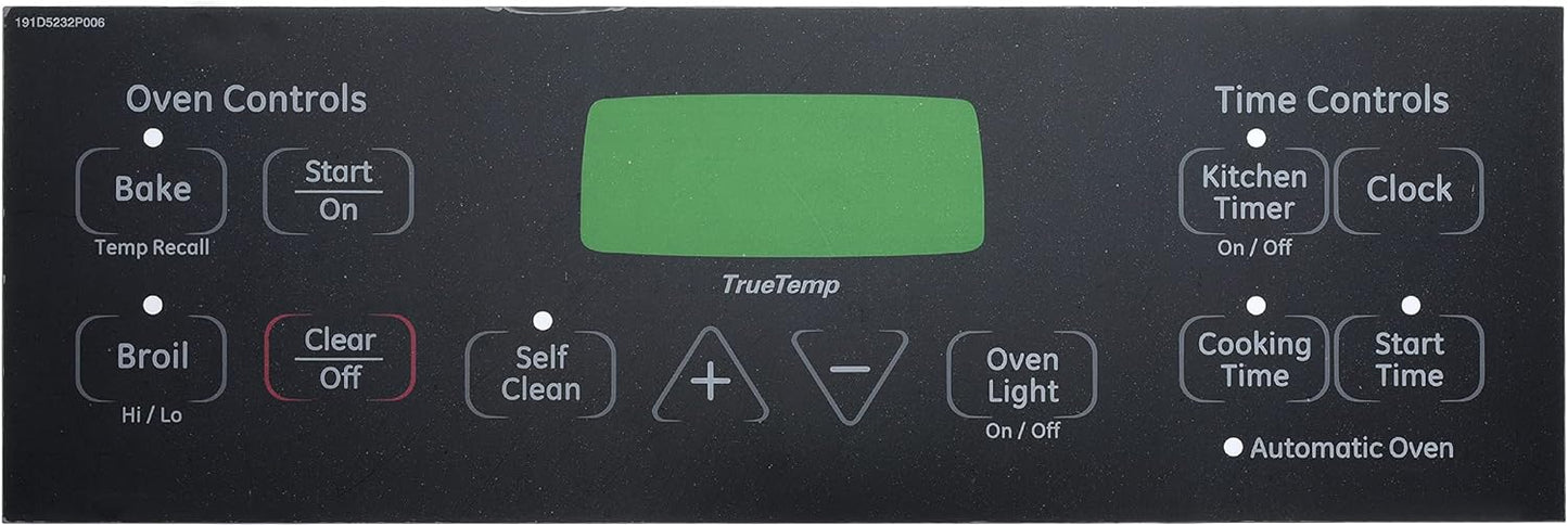 Replacement WB27T11005 Oven Faceplate for Electric Range Oven Stove Graphic Face Cover Replaces 1473975 AH2321447 EA2321447 PS2321447