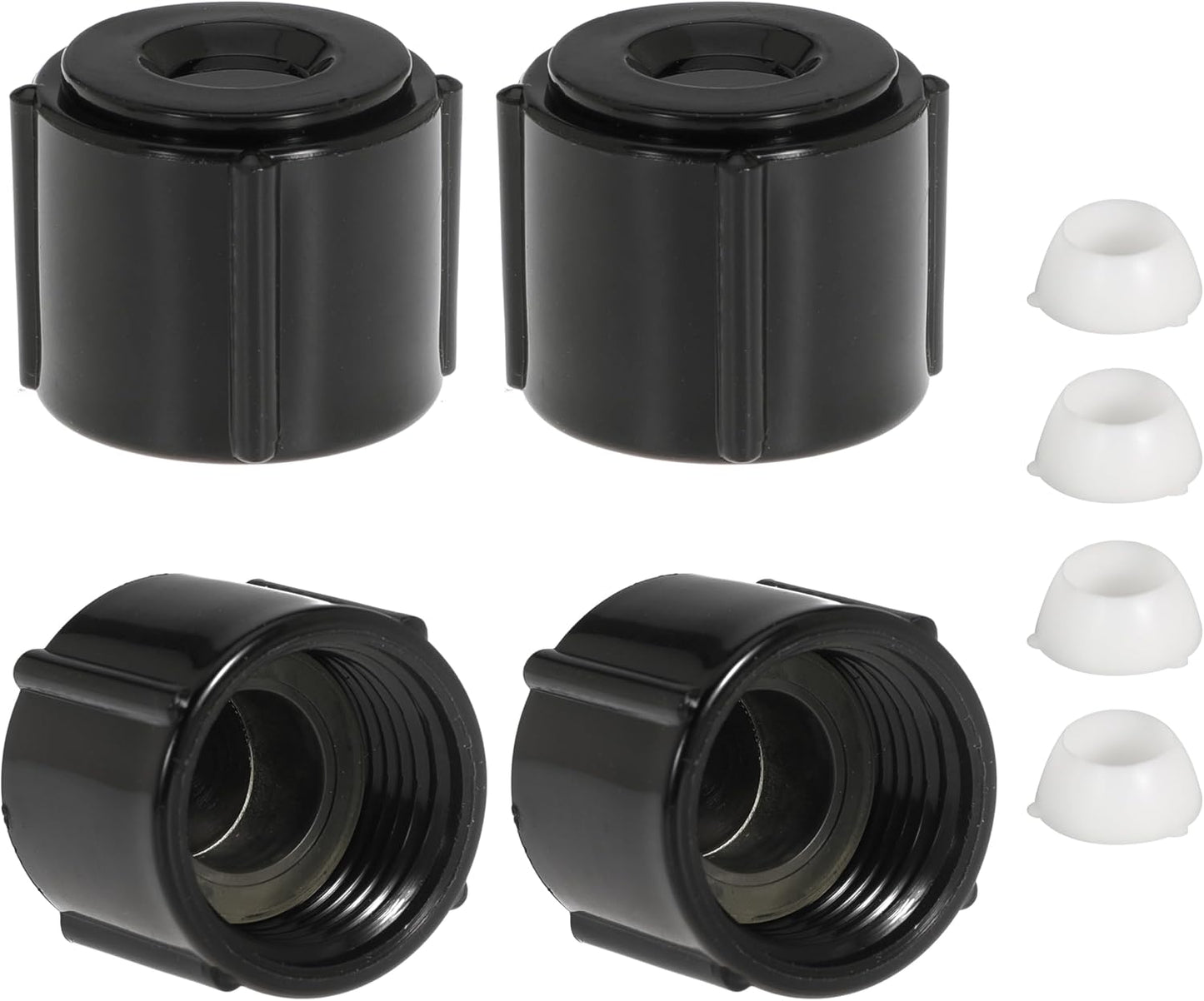 Low Point Drain Caps and Seals for RVs Campers Trailers 1/2 Inch RV Hot and Cold Water Lines 1/2″ (Set of 4)