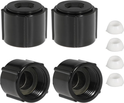 Low Point Drain Caps and Seals for RVs Campers Trailers 1/2 Inch RV Hot and Cold Water Lines 1/2″ (Set of 4)