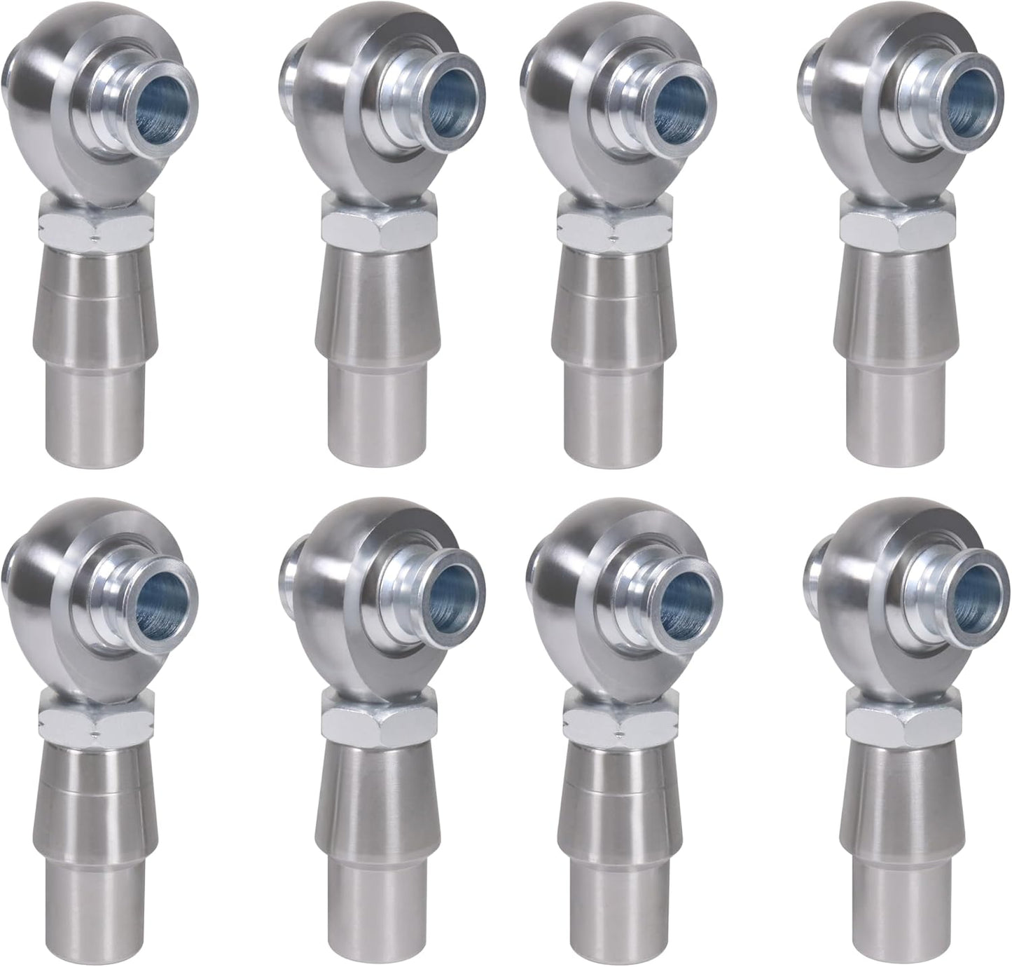 5/8" Heim Joints Rod End Kit Thread 0.625" Chromoly Heim Joints Suspension Kit Right and Left Hand Traction Bars Steering Kit with Round Tube Adapter Jam Nuts (2 set-5/8 inch)
