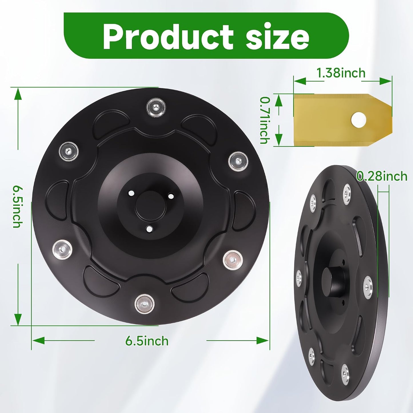 Blade Mounting Disk for Segway for Navimow i105N i108N i110N for i-Series Robotic Lawn Mower with 6Pcs Blades