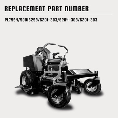 Clutch PTO Switch 8 Terminals for Dixie Chopper for Delta for Bush Hog for Wright for Bunton Compatible with 6201-303 6204-303 50018299 52420003 PL7994 5 AMP, Black Knob