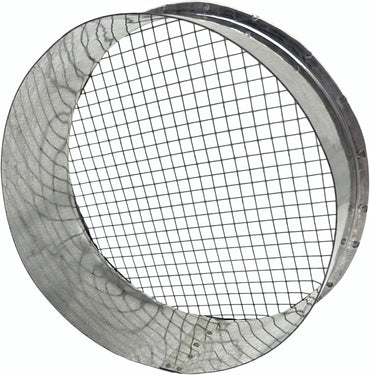 6" Galv Steel Outside Dryer Vent Cover Weatherproof Hood w/Mesh Screen | Rustproof galvanized steel vent cover blocks rain & wind. Built-in mesh stops birds & mice. Fits standard 8" ducts easily