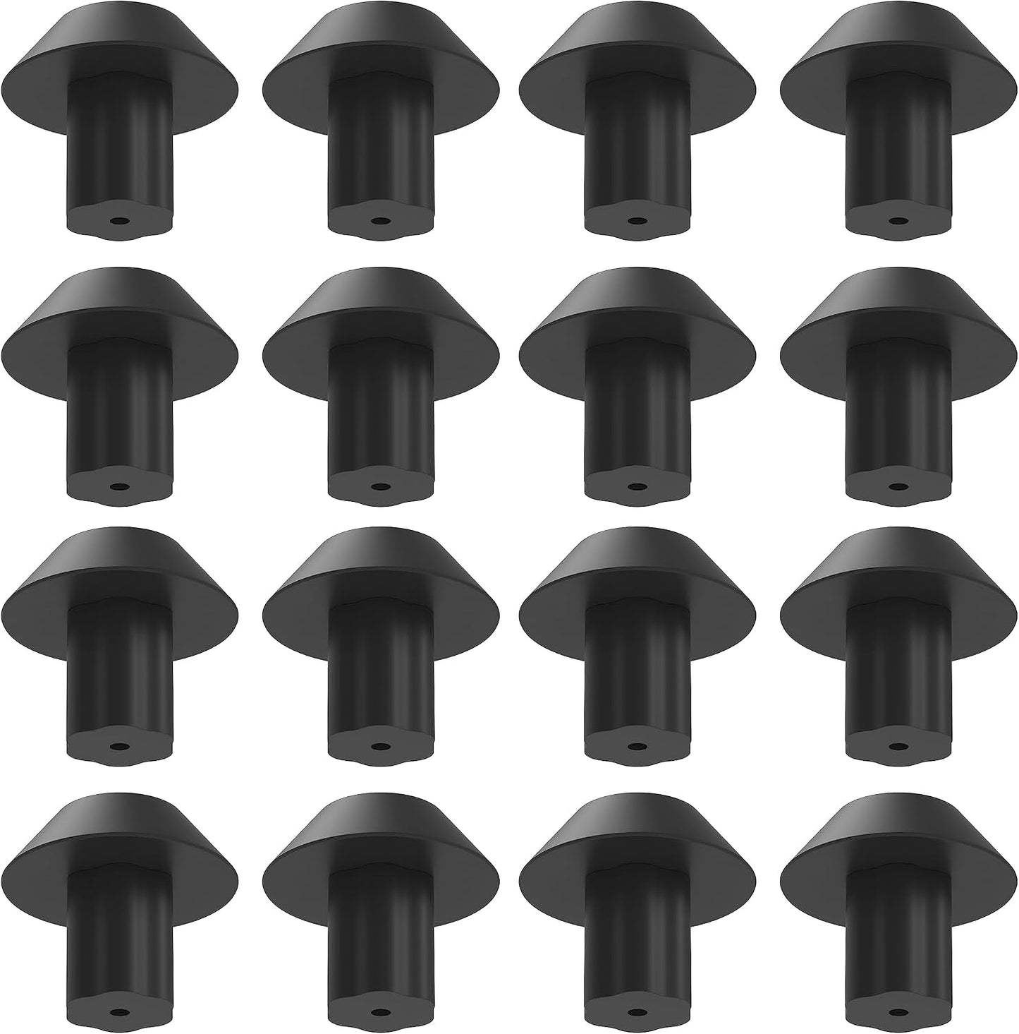 Replacement WB2K101 Stove Grate Rubber Feet for Kenmore for Kitchenaid Gas Range Stove Top Cooktop Burner Grates with 3/16" Hole Replaces WB02K0101 WB02T10461 AP2622260 PS241358, 16pcs
