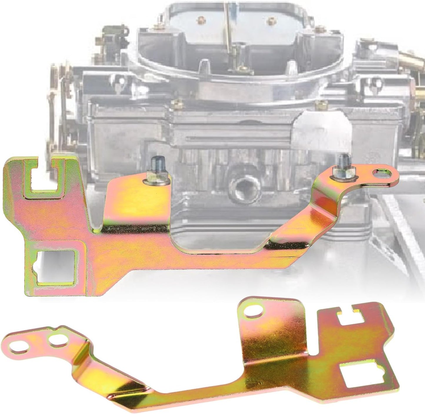 Throttle Cable Transmission Kickdown Cable Bracket for TH350, 700-R4, and 200-4R Cables for Edelbrock Performer Carburetors for Thunder AVS and for Quadrajet-style Carburetors