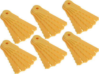 30PCS Replacement Blades for Weed Warrior Push-N-Load 3 Blade Trimmer Head for Pivotrim Hybrid 2-N-1 Head