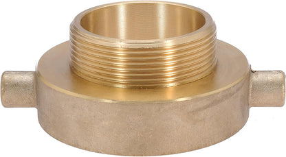 2 PCS 2-1/2" NST (NH) Female x 2" NPT Male Fire Hydrant Hose Adapter Brass Fire Equipment with Pin Lug for Fire Hydrants, Pipes, Hoses