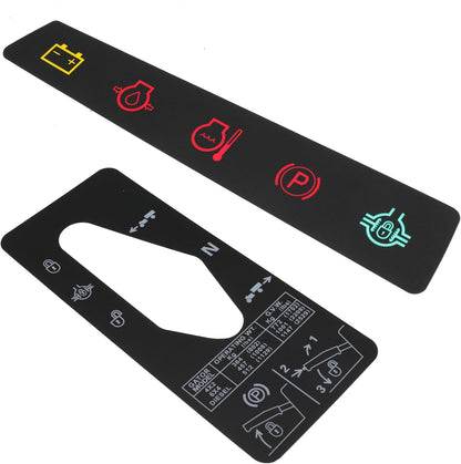 M117670 Dash Panel Decal Instrument Panel Indicator Label and M127539 Shift Quadrant Label for Jo-hn Deere 4X2 6X4 Gator Utility Vehicle