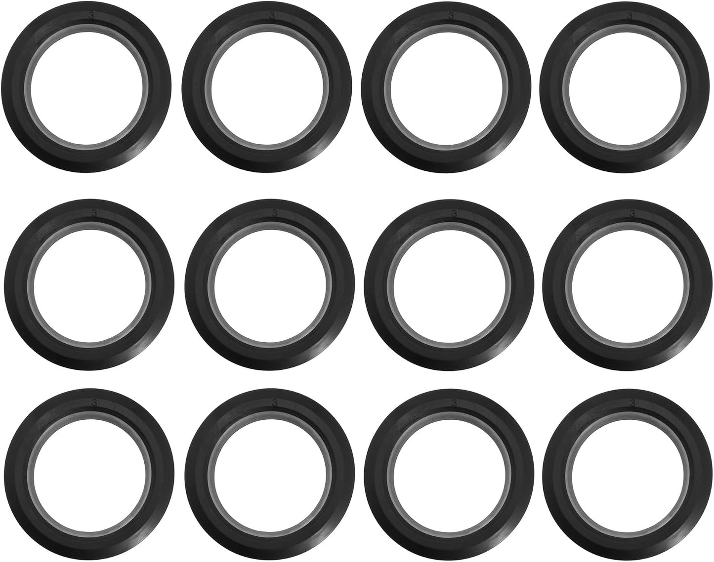 2in Flexible Rubber Tank Sealing Adapter Bulkhead Fitting Compression Fittings for Uniseal PVC Hard Pipe (Uniseal-2in-BK-6PCS)
