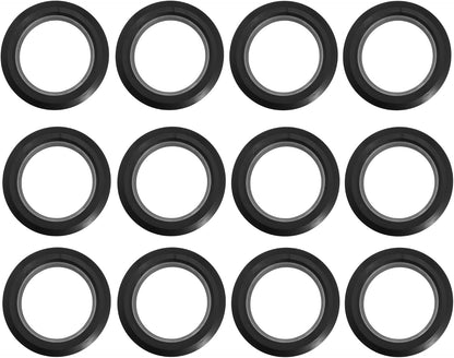 2in Flexible Rubber Tank Sealing Adapter Bulkhead Fitting Compression Fittings for Uniseal PVC Hard Pipe (Uniseal-2in-BK-6PCS)