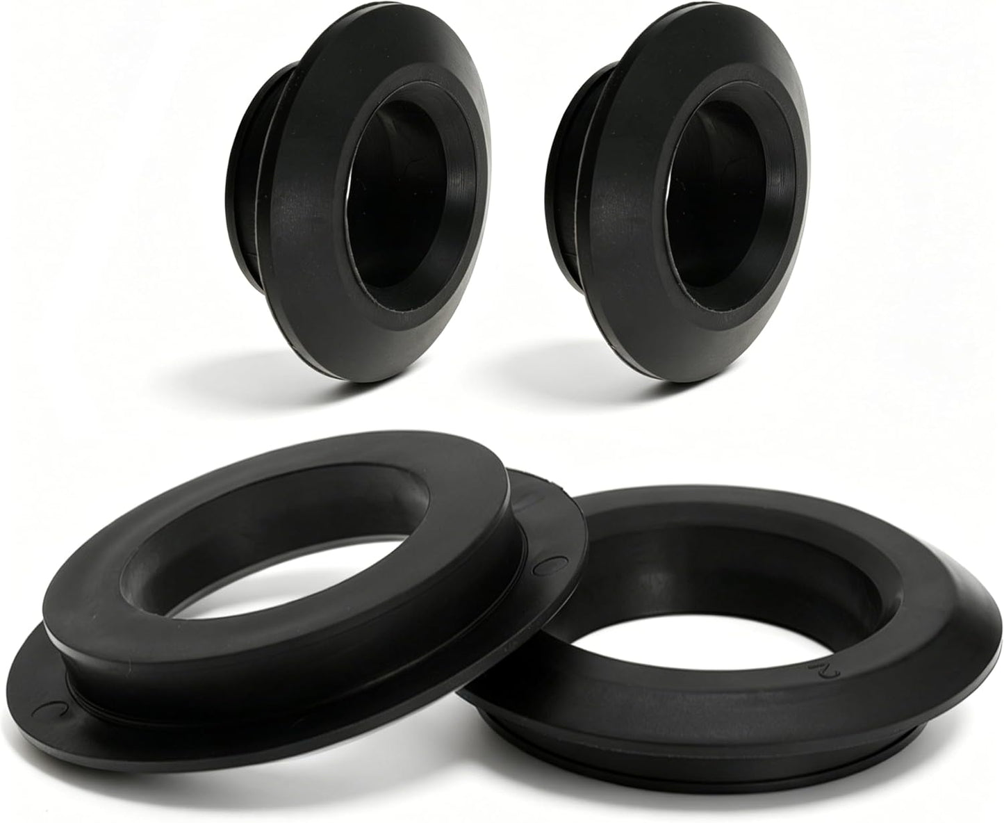 2 Pack 2in and 3in Uniseal Flexible Rubber Tank Sealing Adapter Bulkhead Fitting Compression Fittings for PVC Hard Pipe