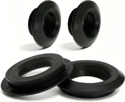 2 Pack 2 inch and 1.5 inch Uniseal Flexible Rubber Tank Sealing Adapter Bulkhead Fitting Compression Fittings for PVC Hard Pipe