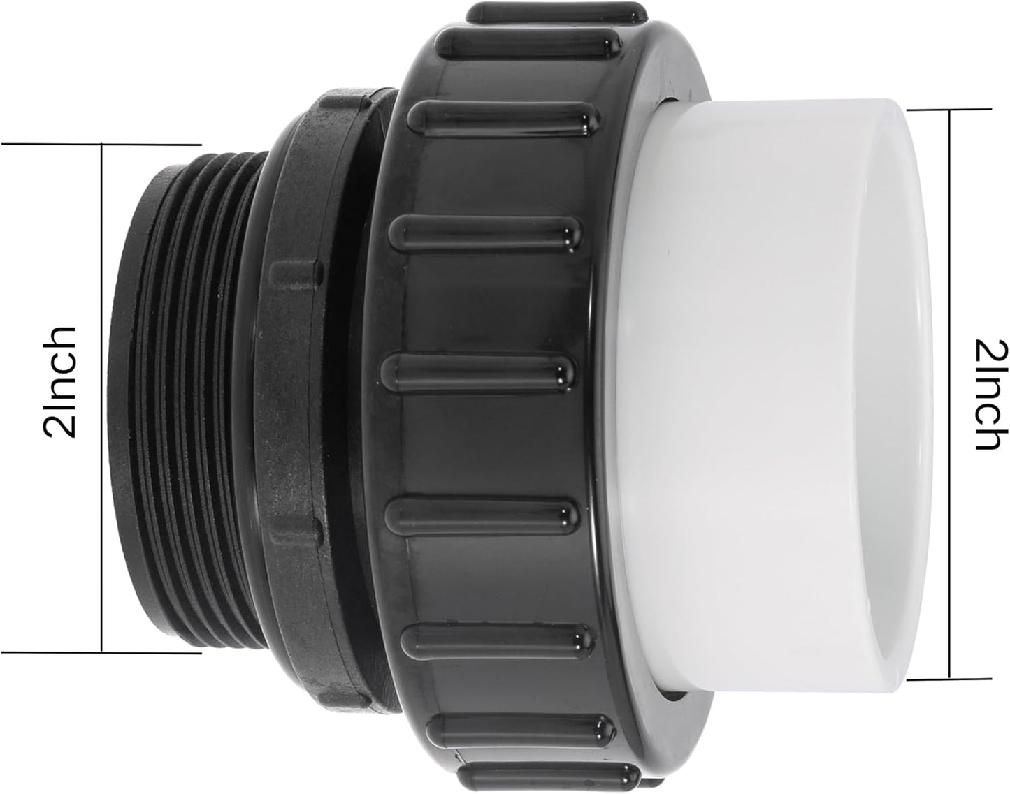 2" MIP x 2" PVC Hi Temp Union Replace 21063-200-000 For Intelliflo For Whisper flo Pool Spa Pump 2" High Temperature Unions for Inground Swimming Pool