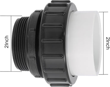 2" MIP x 2" PVC Hi Temp Union Replace 21063-200-000 For Intelliflo For Whisper flo Pool Spa Pump 2" High Temperature Unions for Inground Swimming Pool