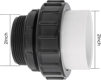 2" MIP x 2" PVC Hi Temp Union Replace 21063-200-000 For Intelliflo For Whisper flo Pool Spa Pump 2" High Temperature Unions for Inground Swimming Pool