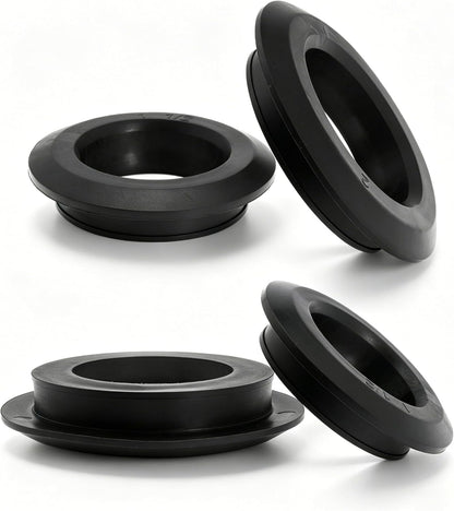 2 Pack 2in and 3in Uniseal Flexible Rubber Tank Sealing Adapter Bulkhead Fitting Compression Fittings for PVC Hard Pipe