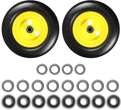 11x6.00-5" Flat Free Tire, Solid Smooth Front Wheel Tire for Bad Boy for Cub Cadet ZT1 for Zero Turn Mower for ZT1 42" 46" 50" 54" Mowers with 3/4" 5/8" 1/2" Precision Bearings (11x6.00-5" Tire-1pc)