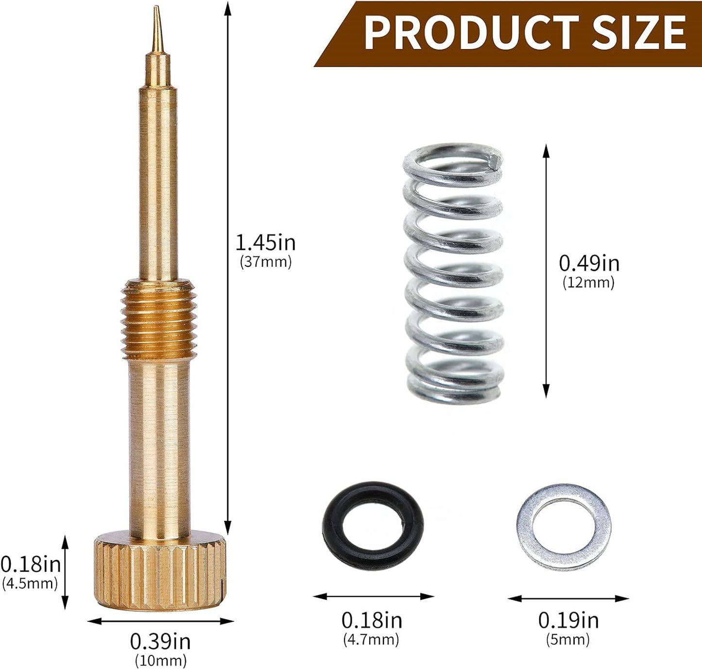 Pro Carb Rebuild Kit Mixture Screw For Harley Big Twin 1990-1999, for Keihin CV CVK Carbs Twin Cam 1999-2006, and for Kawasaki KLM CVK40 CVK36 CVK34 Carburetors