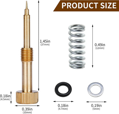 Pro Carb Rebuild Kit Mixture Screw For Harley Big Twin 1990-1999, for Keihin CV CVK Carbs Twin Cam 1999-2006, and for Kawasaki KLM CVK40 CVK36 CVK34 Carburetors