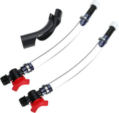 Fuel Filler Jug Hose with Ball Valve Shut Hose Kit for Fuel for Jegs Jugs for LC2 Jugs for Scribner Fuel Jugs Fuel Container Fuel Tank with Hose Bender