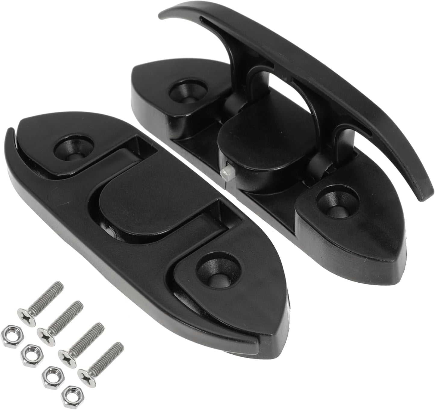 Boat Folding Cleats 5" Flip-up Dock Cleat with Screws Nylon Dock Cleats Folding Cleat for Deck Marine Kayak Yacht and Pontoon