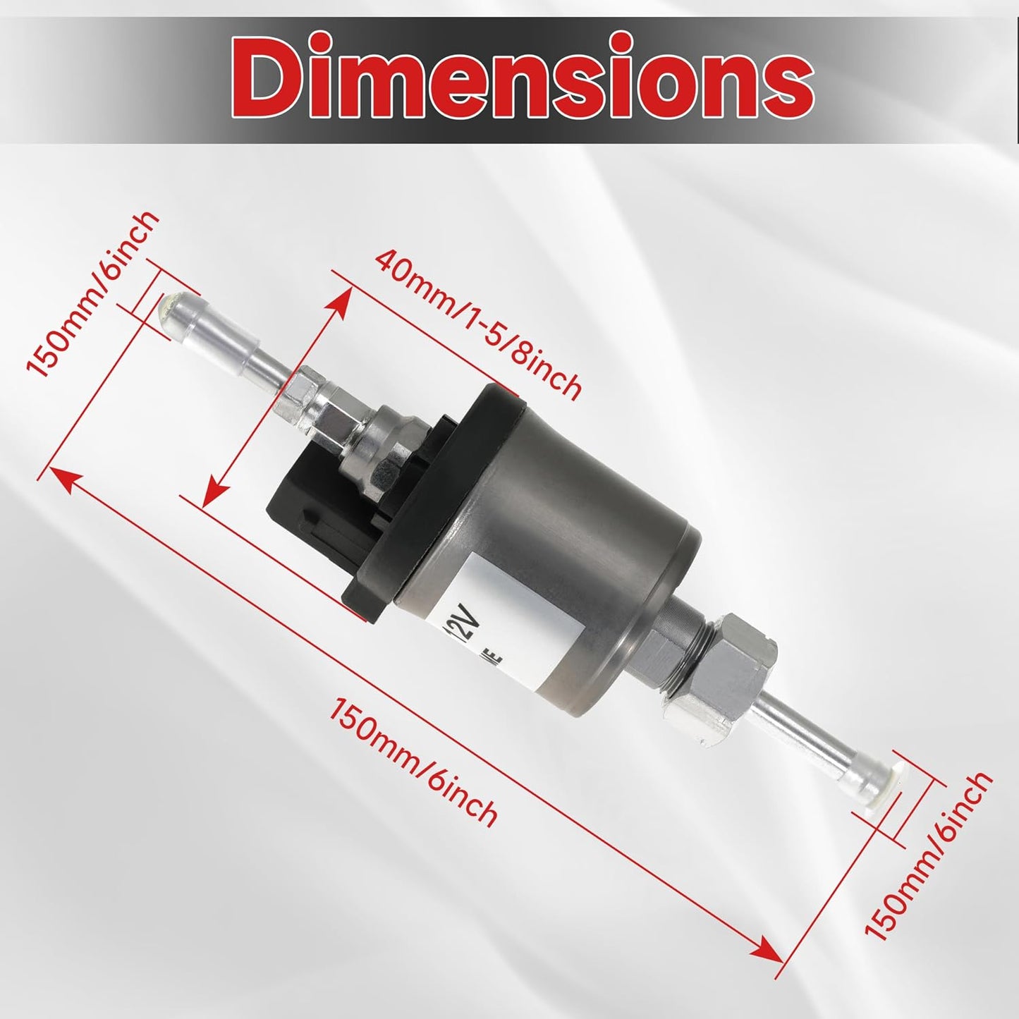 12V 22ML Fuel Pump for Espar Eberspacher Airtronic D2 D4 1KW-4KW Diesel Dosing Pump Heater Replaces 22451901 224519010000