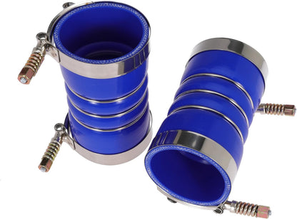 3 Inch Silicone Charge Air Cooler Hump Hose Boot Set 3" X 6" with T Bolt Clamp Blue (Hose-3060-BU)