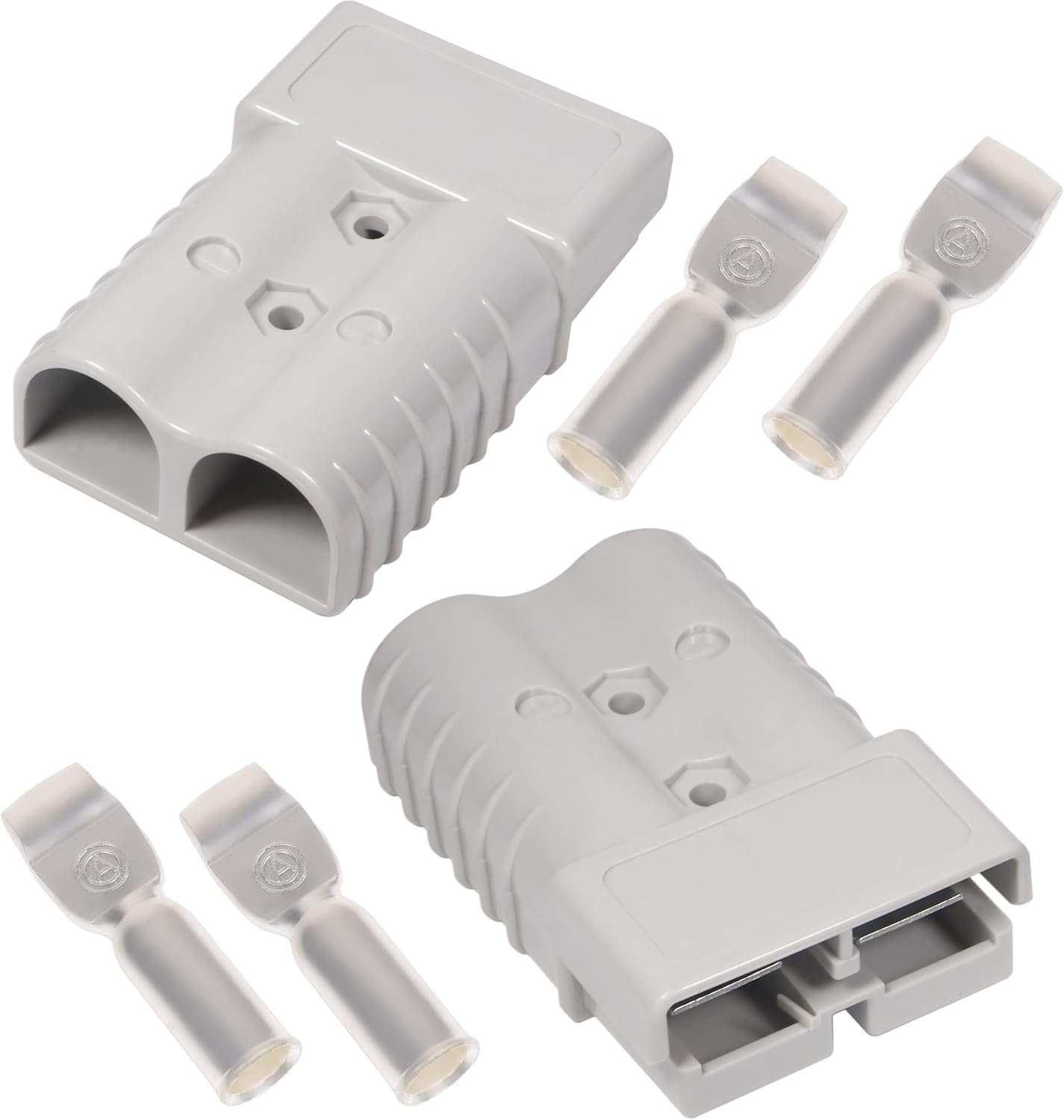 350A 600V Battery Quick Connect Disconnect Connectors with 2/0 AWG Cable Plugs 2pack