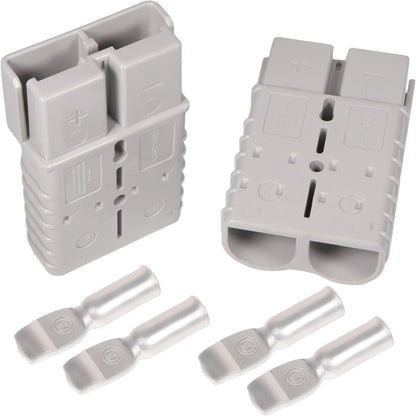 350A 600V Battery Quick Connect Disconnect Connectors with 2/0 AWG Cable Plugs 4pack