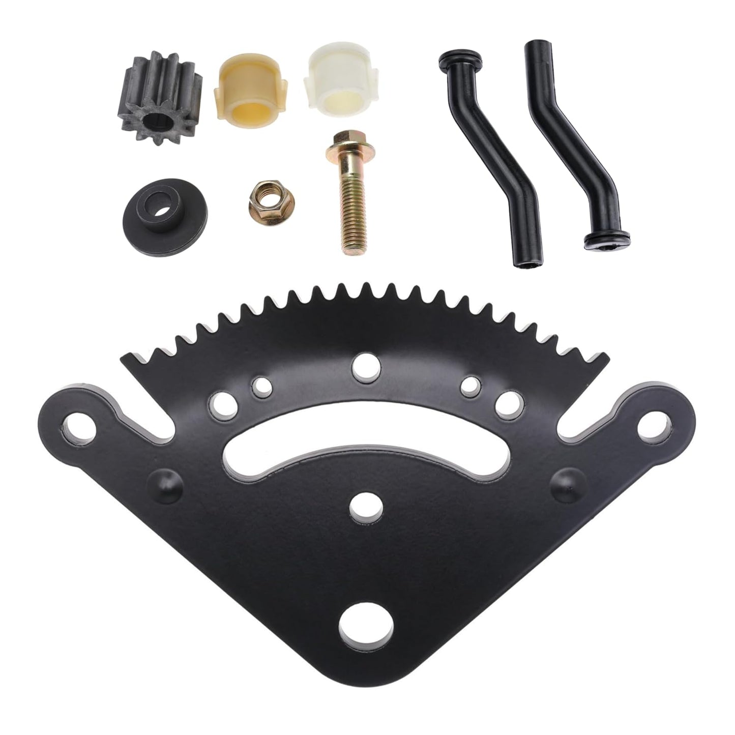 Steering Sector Pinion Gear 1GXD110E and Vacuum Pump Hose 596163 for John Deere D140 D160 D170 D130 D125 Replaces 593998 797408 for Lawn Tractor Repair
