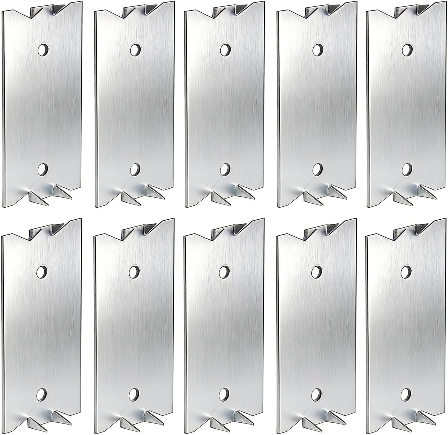 50 PCS 2.5 x 1.5 Inch Nail Plate for Wood Studs, Metal Cable Protector Plate Safety Nail Plates with Sharp Pointed Prongs, Steel Cable Wire for Protecting Plumbing and Wiring