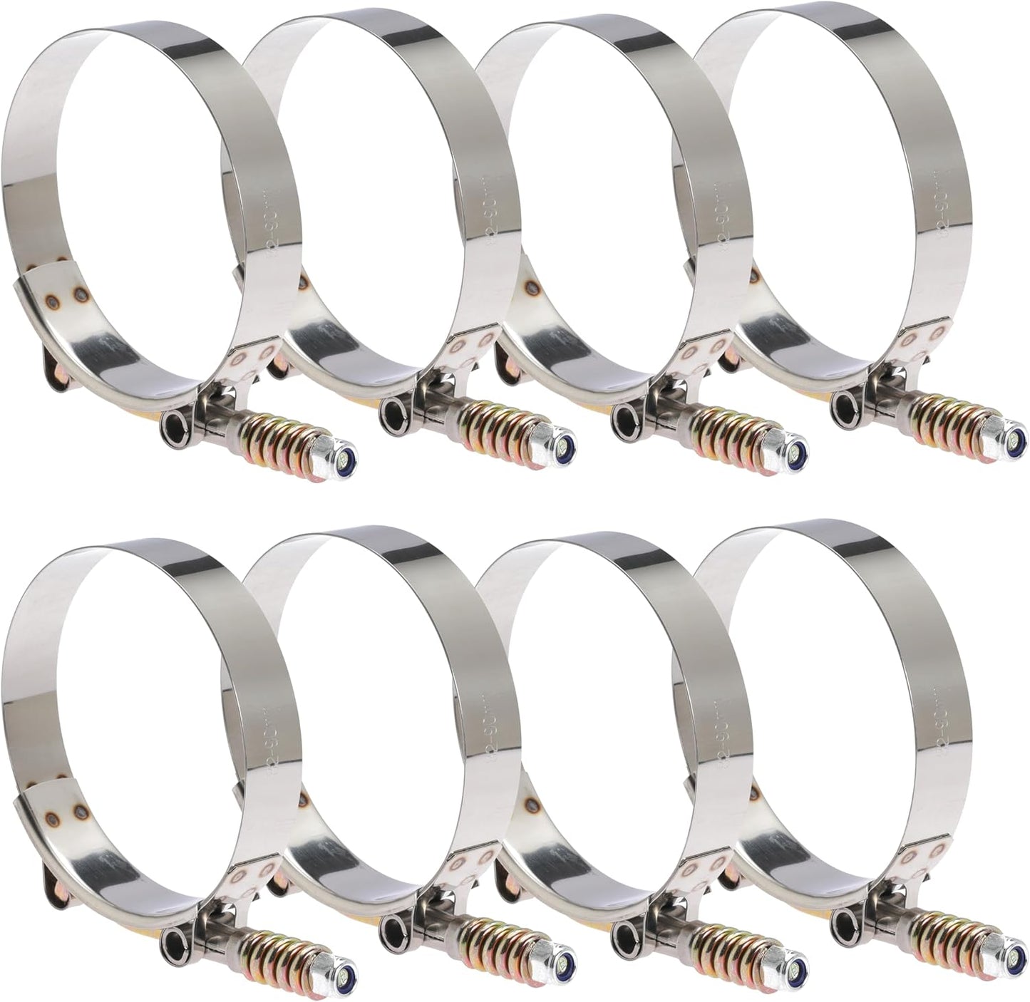 6.0 Turbo Intercooler Boots Clamps Kit For Ford F250 F350 Super Duty Excursion Econoline 6.0L Powerstroke Diesel 6.0 Turbo Intercooler Pipe Boot Kit 2003-2007 with T Bolt Clamp