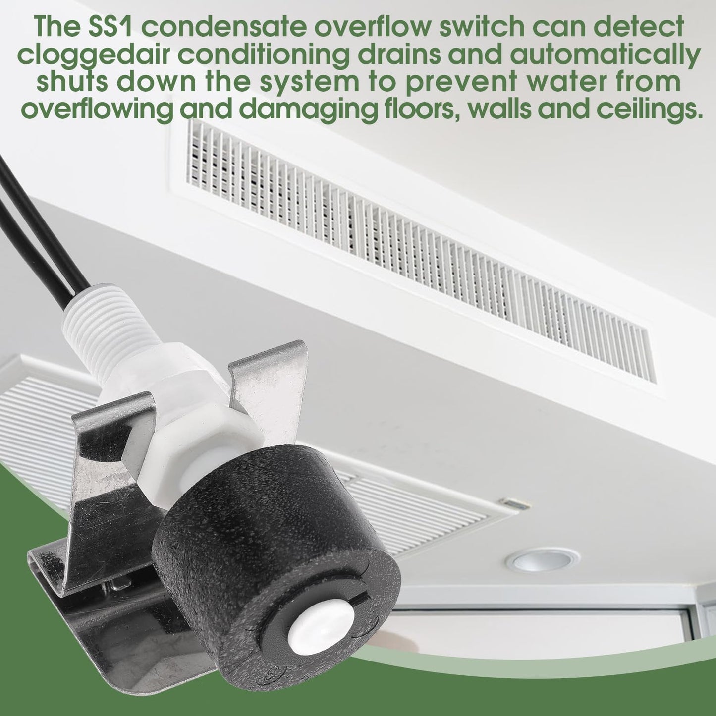 10PACK SS3 Float Switch Condensate Overflow Switch for HVAC Drain Pan Condensate