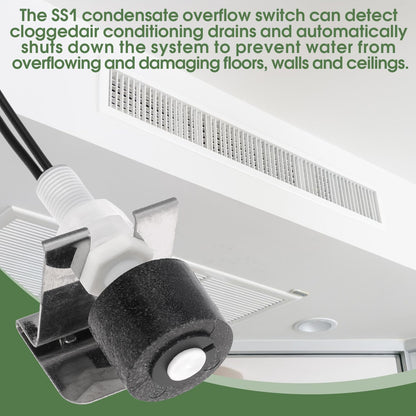 10PACK SS3 Float Switch Condensate Overflow Switch for HVAC Drain Pan Condensate