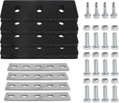 1/4inch Snow Blower Rubber Blade Impeller Modification Kit 4 Blade for 2-Stage Snow Blower