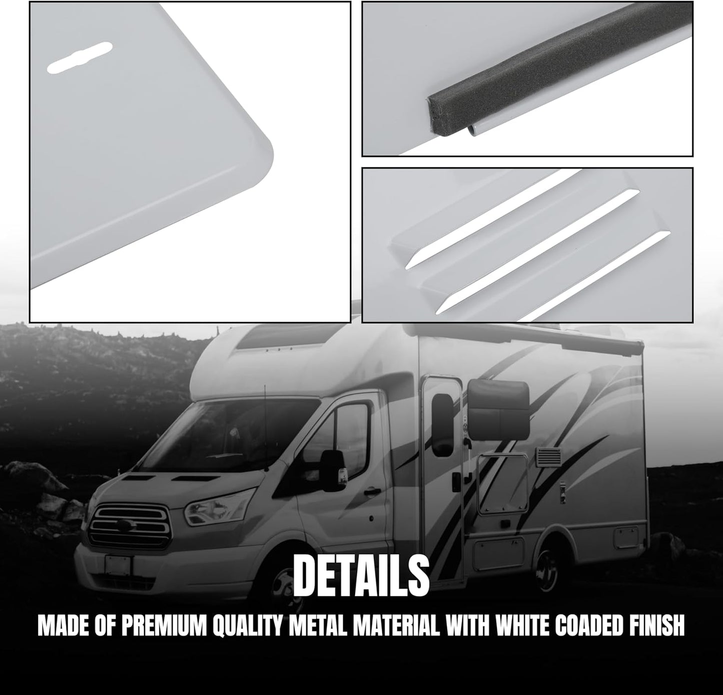 RV Water Heater Door Conversion Kit for Dometic WH-6GEA, WH-6GA, WH-9GEA Compatible with Atwood GC6AA-10E 6 Gallon Older Openings