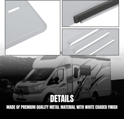 RV Water Heater Door Conversion Kit for Dometic WH-6GEA, WH-6GA, WH-9GEA Compatible with Atwood GC6AA-10E 6 Gallon Older Openings