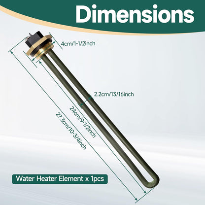 Replacement 520900 RV Water Heater Element Replaces SW4DE SW6DE SW6DEL SW10 SW10DE SW10PE SW12DE SW12DEL for Suburban for Atwood 6-10 Gallon SW Electronic Water Heaters with 1-1/2 Socket