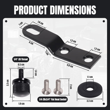 Seat Bracket with Fender Washer Screw for Harley Davidson 1996-2024 Replace 10545BB
