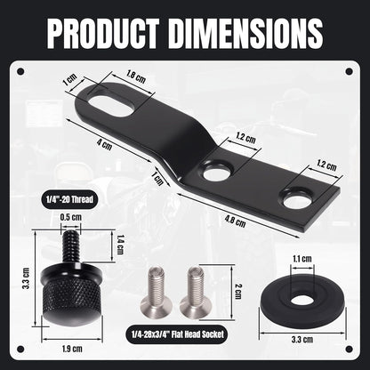 Seat Bracket with Fender Washer Screw for Harley Davidson 1996-2024 Replace 10545BB
