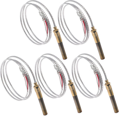 36'' 750mv Thermopile Generators for Fireplace Gas Ovens/Grills/Boilers/Water Heaters Frying Furnace 750℃ Millivolt Thermocouple
