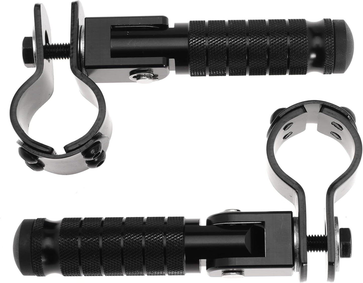 M8 Motorcycle Footrests For Yamaha For Honda For Suzuki For Aprilia 90 Degree Foldable Footpegs Motorbike MiniBike Dirt Pit Bike CNC Motorcycle Folding Footpegs Rearsets Folded Footrest (Black)