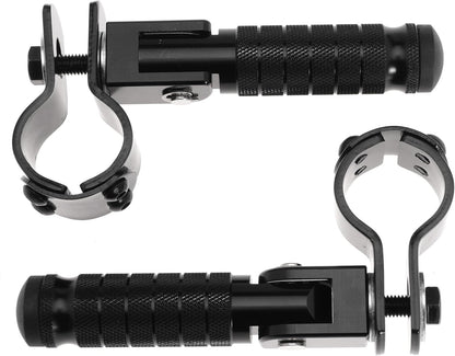 M8 Motorcycle Footrests For Yamaha For Honda For Suzuki For Aprilia 90 Degree Foldable Footpegs Motorbike MiniBike Dirt Pit Bike CNC Motorcycle Folding Footpegs Rearsets Folded Footrest (Black)