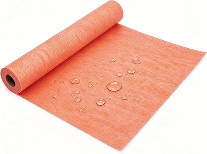 Waterproof Membrane for Shower 3.8 ft x 87ft/324 Square Feet Waterproofing Shower Membrane 20mil Thickness Waterproof for Sauna Bathroom Walls Tile Underlayment (324 SQ FT-20 mils)