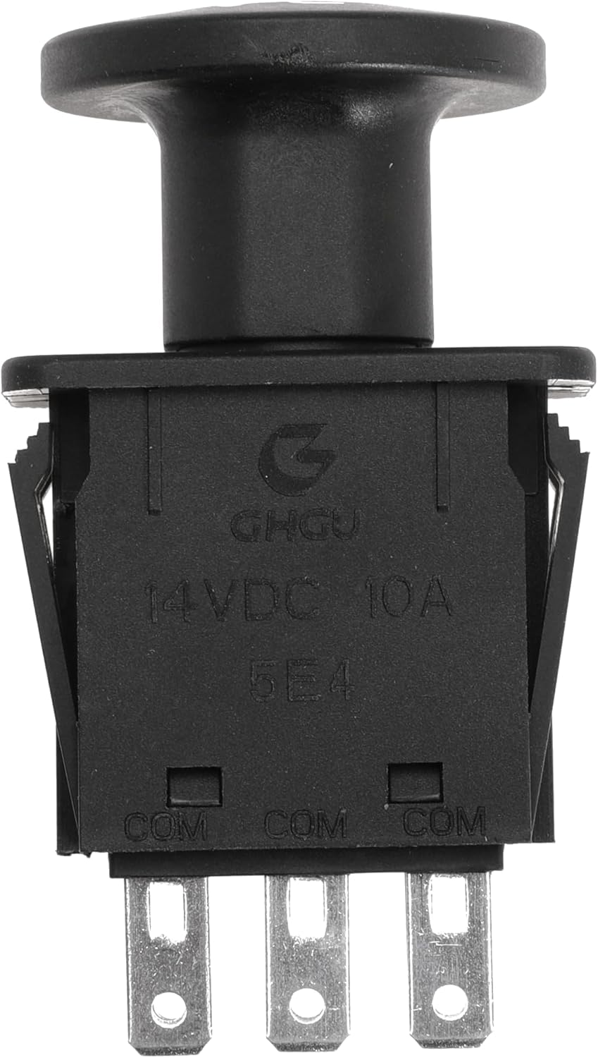 Clutch PTO Switch 8 Terminals for Dixie Chopper for Delta for Bush Hog for Wright for Bunton Compatible with 6201-303 6204-303 50018299 52420003 PL7994 5 AMP, Black Knob